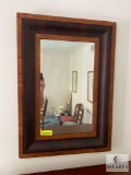 Framed mirror - wooden frame