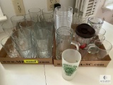 Large lot of glasses and drinkware