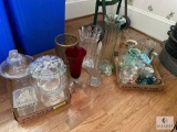 Large lot of mixed glassware