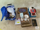 Large lot of mixed household items and 8-track tapes