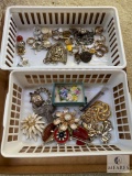 Lot of mixed costume jewelry earrings