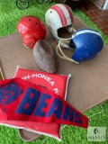 Football lot - helmets - BHP Bears items - football