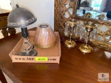 Lot of three small antique accent lamps
