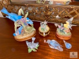 Lot of Ceramic and Glass Bird Figurines includes Lenox