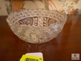 Cut Crystal Compote Fruit Bowl