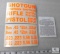 Set of 25 Ammo Can / Box Labels Hi-Vis Orange for Shotgun, Pistol, & Rifle