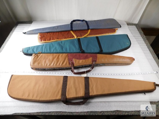 Lot of 5 assorted size & style Long Gun Cases