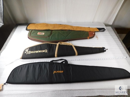 Lot of 4 assorted size & style Long Gun Cases
