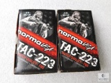 40 Rounds Norma TAC-223 REM FMJ Ammo 55 Grain