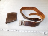 Redhead Leather Cartridge Belt approx. sz. 34