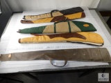 Lot of 5 assorted size & style Long Gun Cases