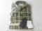 New Beretta Mens Drip Dry Shirt Green & Beige Check Sz Medium