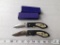 Lot of 2 New Black Firefighter Folder Pocket Knives