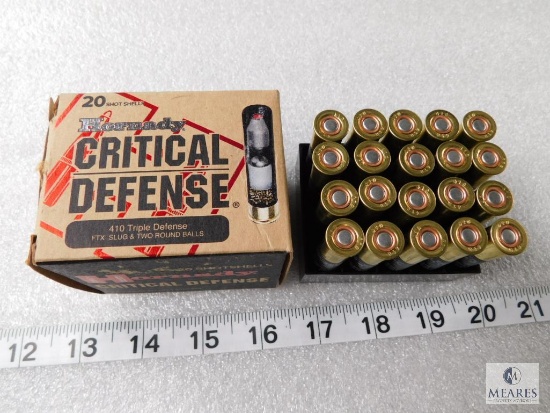 20 Hornady Critical Defense .410 Gauge Shotshells 2-1/2" 41 Cal FTX Slug