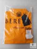 New Beretta Womens Corporate Patch Polo Shirt Orange Sz L (RUNS SMALL)