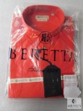New Beretta Mens TM Shooting LS Button up Shirt Red Sz Large