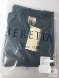 New Beretta Mens Classic V-Neck Sweater Dark Green Sz Medium