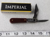 New Imperial #278 2 Blade Barlow Folder Pocket Knife