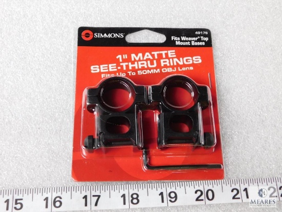 New Simmons x-high 1" tube rifle scope rings