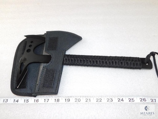 New tactical survival axe with carrying sheath