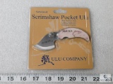 New Alaskan Scrimshaw pocket Ulu folder