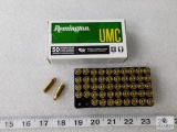 50 rounds Remington 9mm ammunition 115 grain FMJ