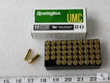 50 rounds Remington 9mm ammunition 115 grain FMJ