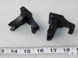 New front and rear flip up AR15 rifle sights. Will also work with Keltec KSG or AK with a rail