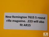 New Remington 7615 5 round rifle magazine .223 will also fit AR15