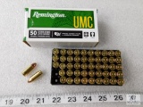 50 Rounds Remington 9mm Ammo 115 Grain FMJ