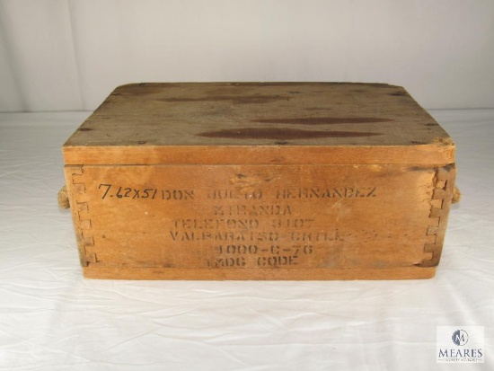 1000 ROUNDS 7.62x51mm Nato Ammo - Unopened Wood Crate
