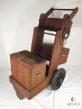 Cowboy Action Wood Gun Range Cart Caddy