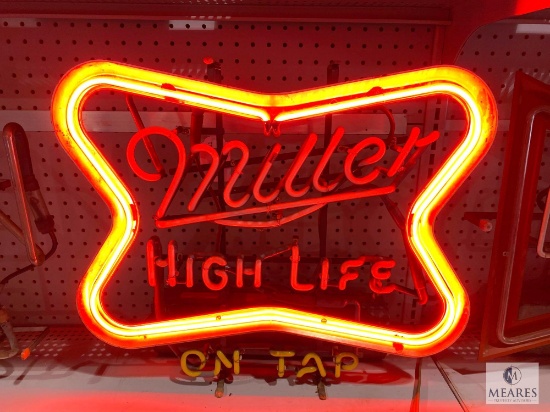 Miller High Life On Tap Flashing Neon Sign