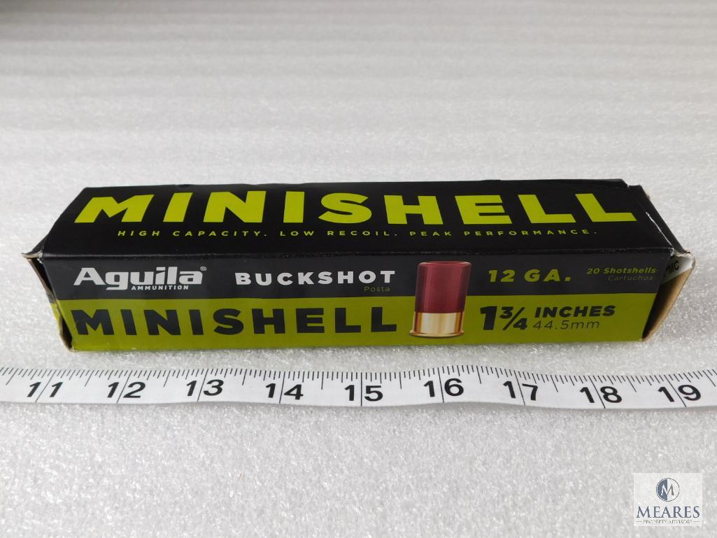 20 rounds Aguila .12 gauge mini shells, Buckshot | Proxibid
