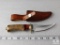 Marbles fixed blade hunting knife with leather sheath