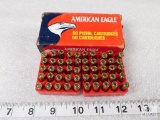 50 rounds American Eagle .25 ACP ammo, 50 grain bullet