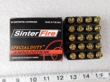 20 Rounds Sinter Fire Ammo 9mm 100 Grain Hollow Point Great for Home Defense