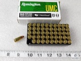 50 rounds Remington 9mm ammunition 115 grain FMJ