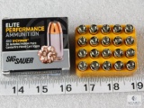 20 rounds Sig .380 ACP ammo, 90 grain jacketed hollow point