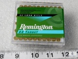 100 rounds Remington .22 long rifle target ammo, round nose