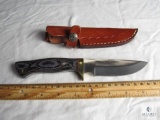 New fixed blade hunter knife with sheath