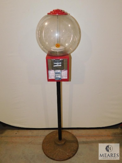Northwestern Vintage Gumball Vending Machine with Stand