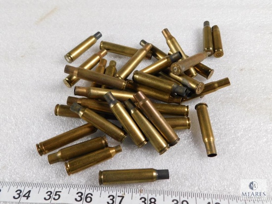 Lot 38 count assorted Rifle Brass for Reloading 30-06, 7mm, and .270