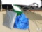 Scotts Deluxe EdgeGuard Broadcast Spreader, Shop Rags, and Tarps