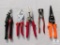 Lot of Tin Snips and Pipe Crimpers