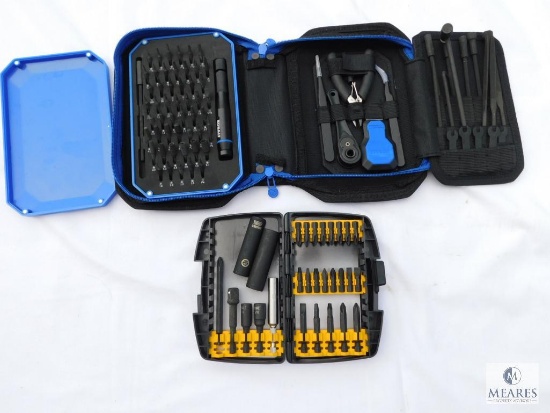 Kobalt Small Tool Set and Dewalt Drill Driver Bit Set