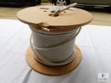 Partial Roll of White RG6 Coax Cable