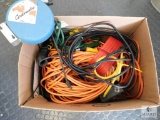Cordomatic Retractable Extension Cord and Mixed Lot of Heavy Duty Extension Cords