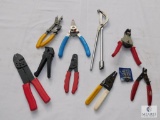 Lot of assorted of Electricians Wire Strippers and Crimpers