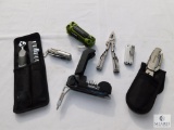Lot of Six Multi-Function Tools and Small Socket Set